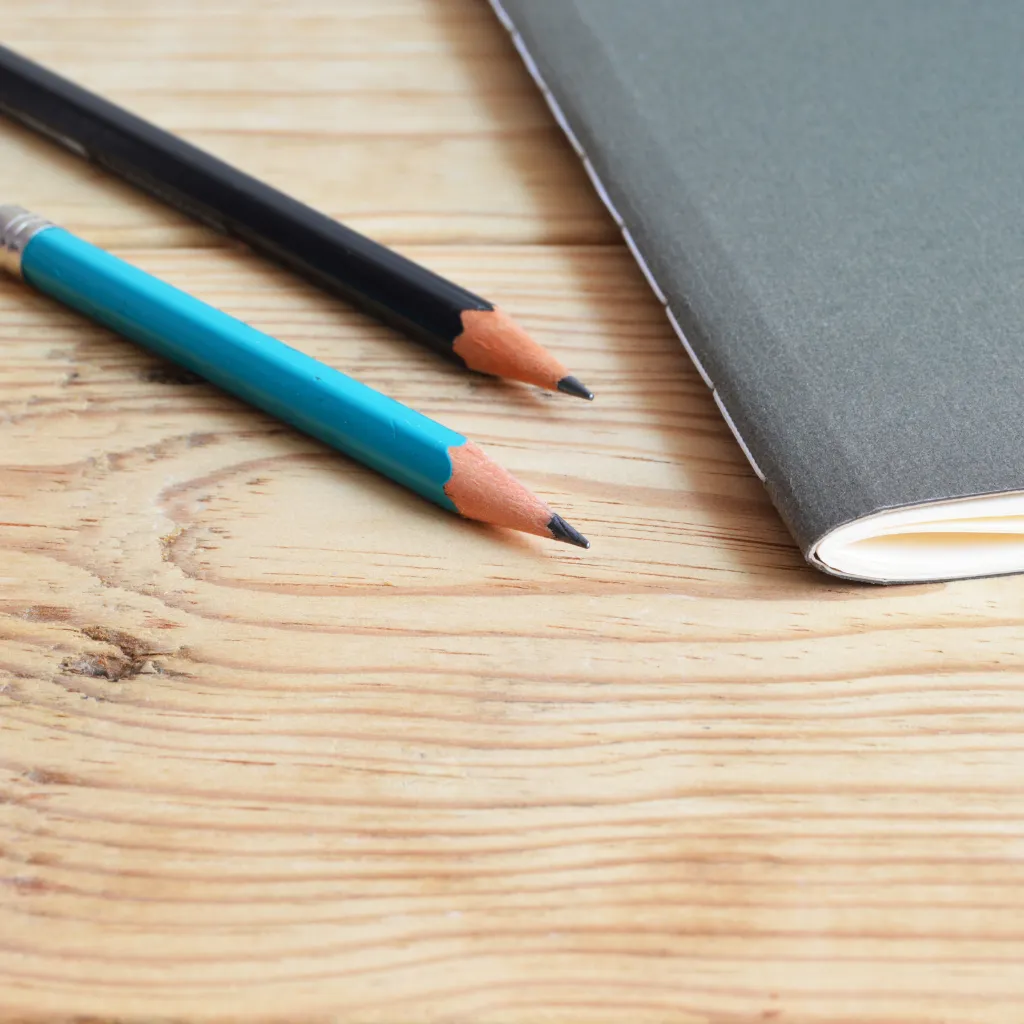 鉛筆とノート